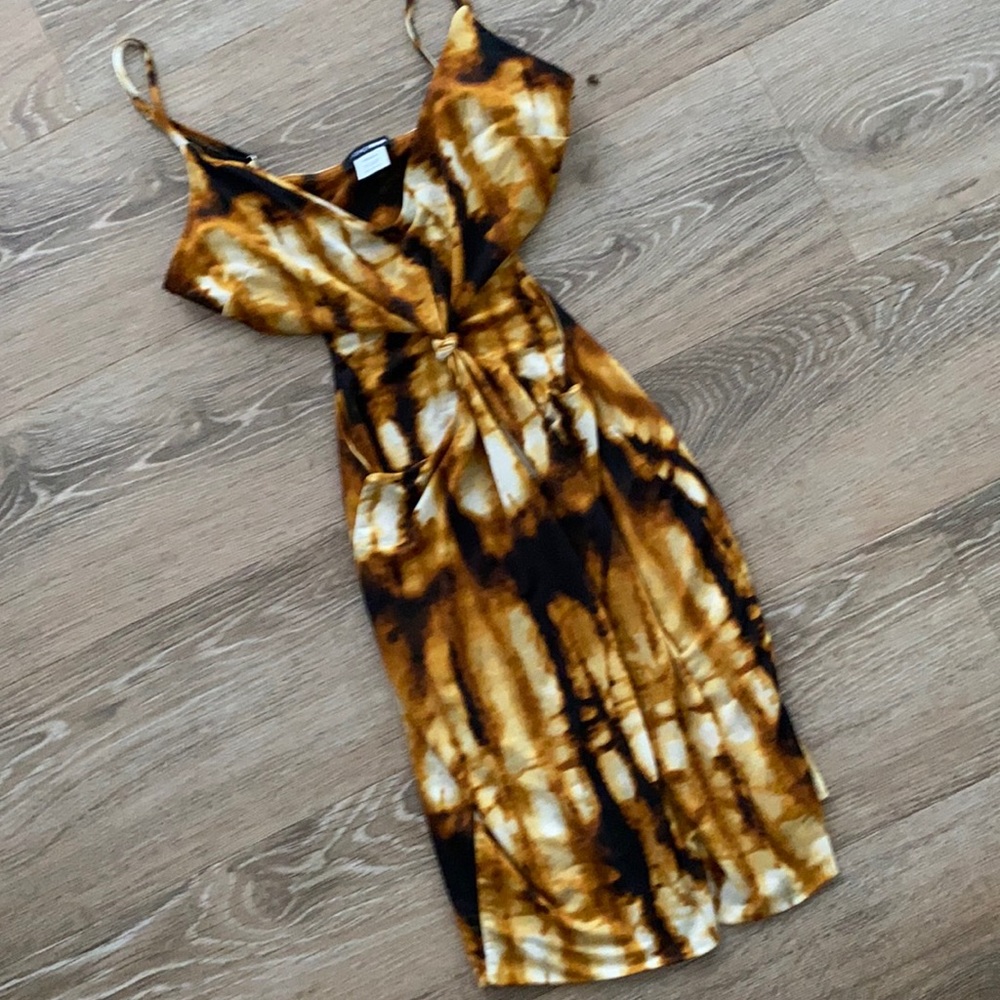 Fashion nova tie dye cut out mini dress